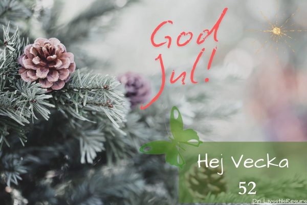 ☀️Hej vecka 52☀️