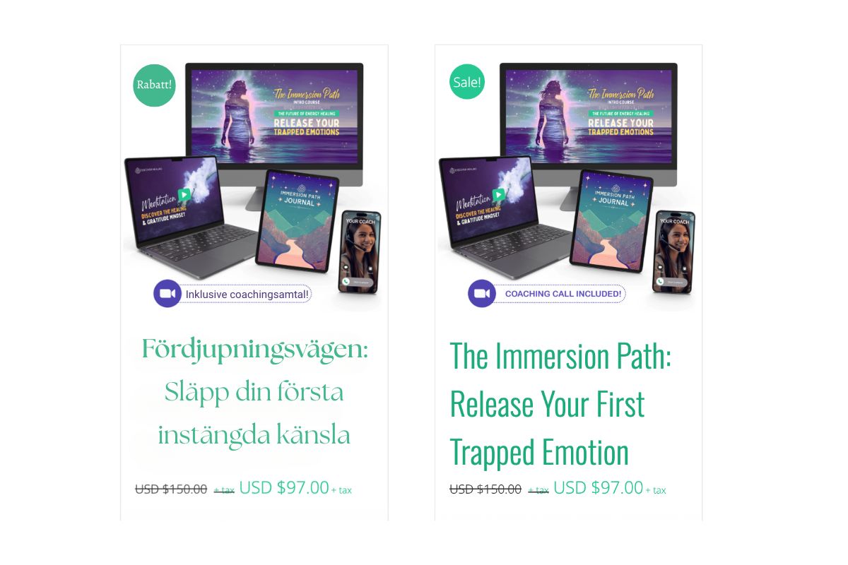 The Immersion Path Course / Kursen Fördjupningsvägen